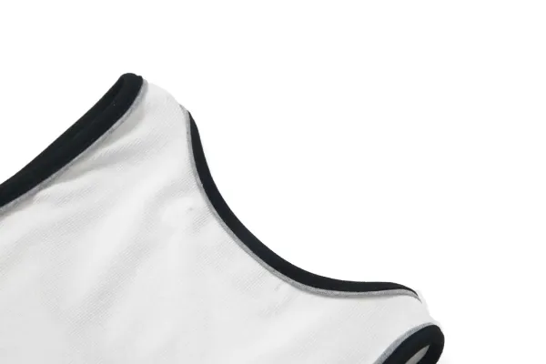 Rest & Recreation Rest & Recre-ation Beige Ribbed Vest-Top - 16