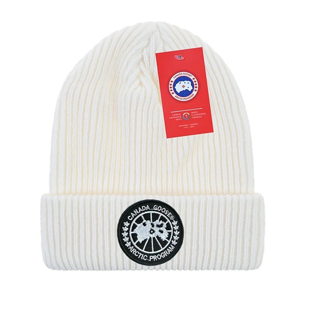 Canada Goose Hats Rib-knit cuffed beanie with Arctic Program patch — 30
