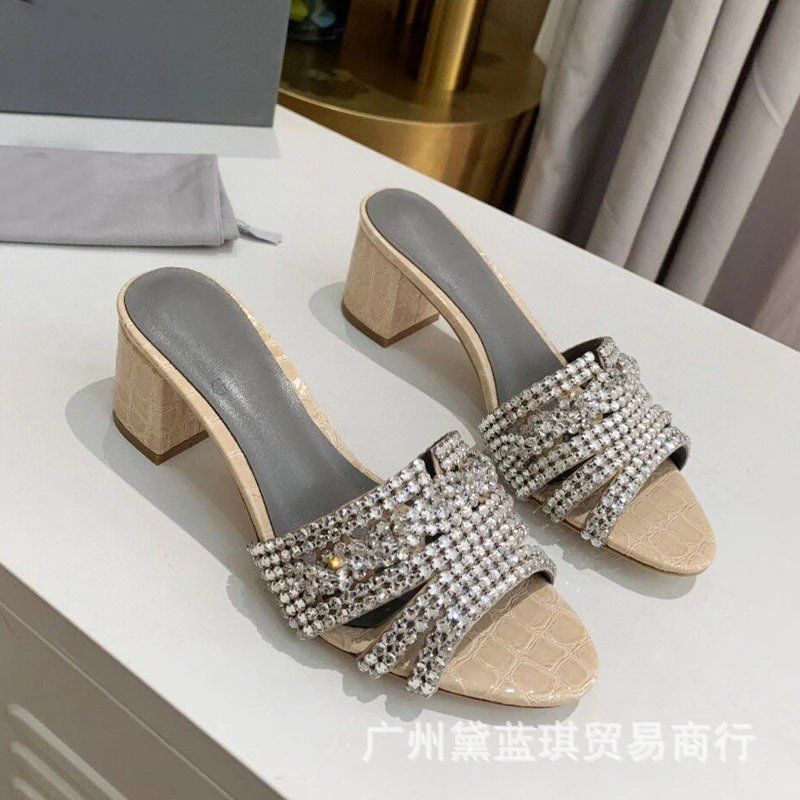 Apricot with White Rhinestones