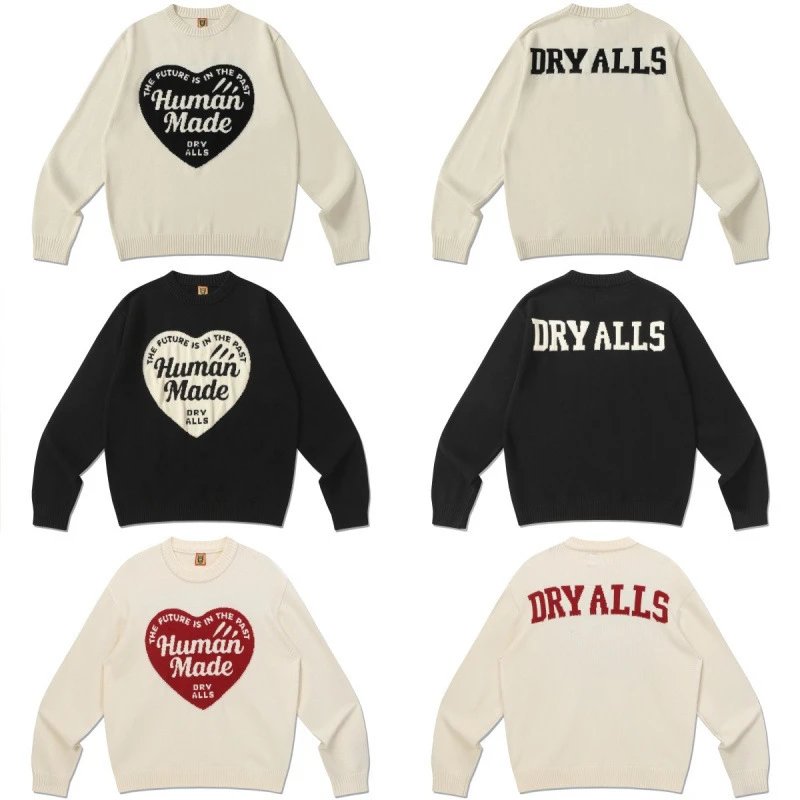 HUMAN Heart Logo Knit Sweater