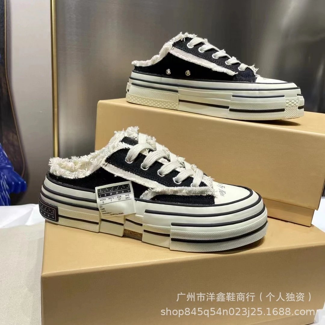 Off-White x Converse Chuck 70 Mule Black/White Canvas Sneakers