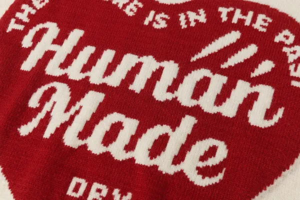 Human Made x Dry Alls Heart Logo Knit Sweater Beige - 27