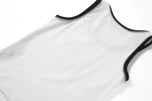 Rest & Recreation Rest & Recre-ation Beige Ribbed Vest-Top - 17