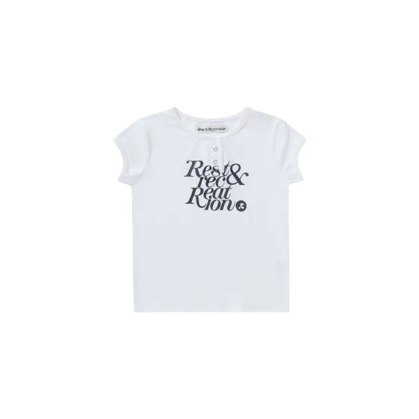 Rose & Resurrection Rest & Recreation White Graphic T-Shirt - 13