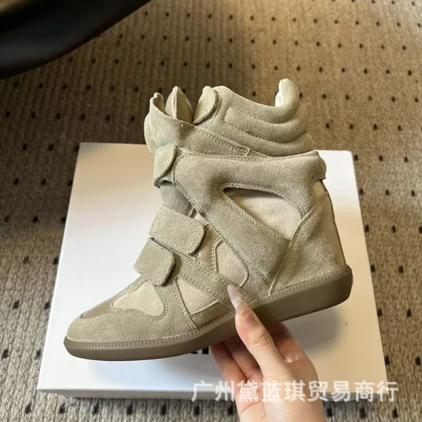 Maison Margiela Tabi Sneaker Beige Suede Chunky Sneakers - 7
