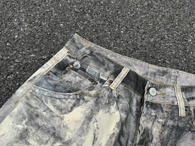Unbranded Jeans Wide-Leg Chain Graphic product detail image 33
