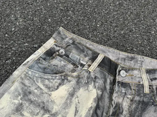 Off-White Industrial Belted Denim Shorts Black - 34