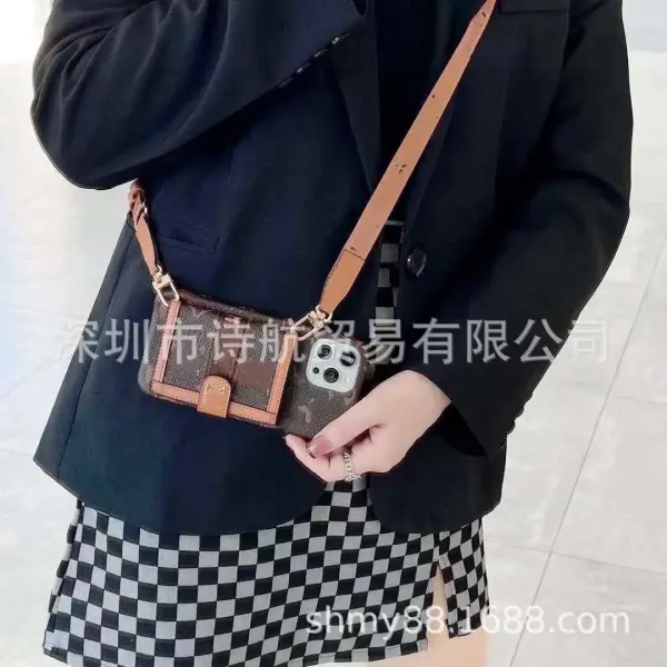 Louis Vuitton Monogram Cardholder Phone Case Brown - 6