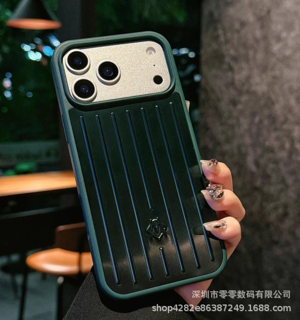 MMY Ribbed Aluminum-Effect Phone Case Silver Gray Phone-Case - 9
