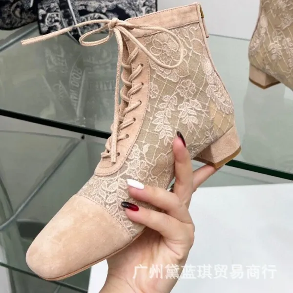 Dior Lace-Up Ankle Boots Black - 11