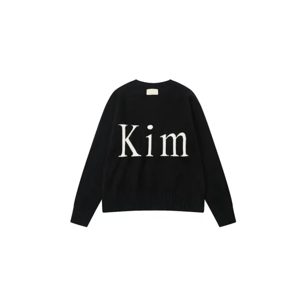 Matin White Knit Sweater with Bold Typography - 9