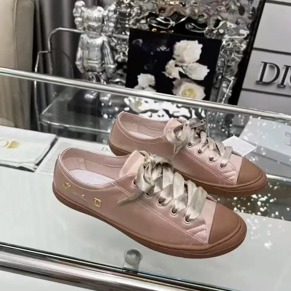 Dior B23 Low-Top Suede Silver Sneakers - 3