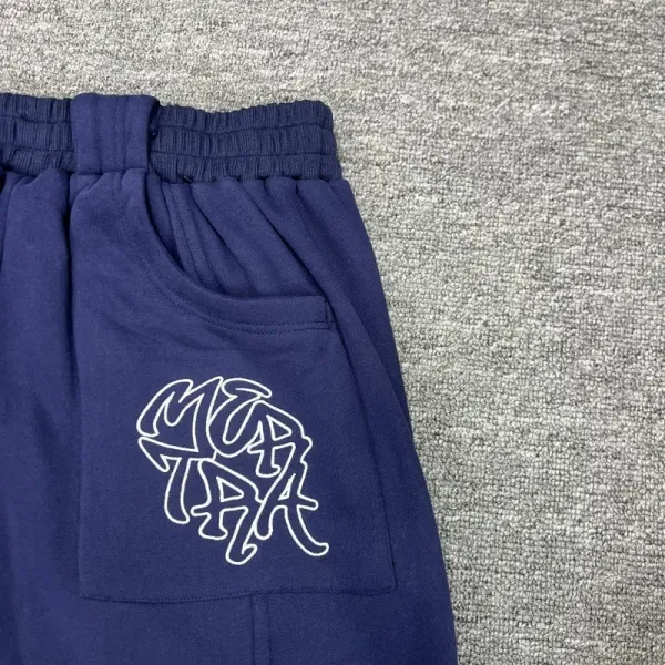GRA Graffiti Logo Sweat Shorts Gray - 40