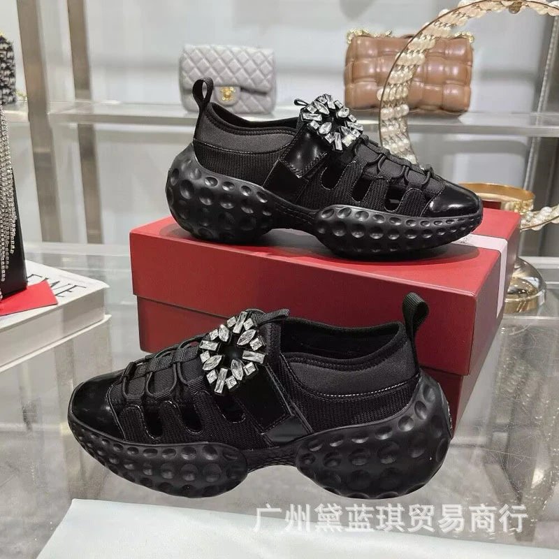 Rhinestone Thick Sole Sneaker