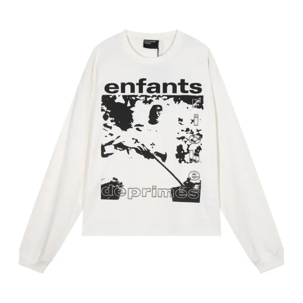 Enfants Riches Déprimés Graphic Print Long-Sleeve T-Shirt White - 1