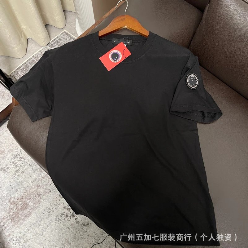 Canada Goose Logo Patch Black T-Shirt - 3