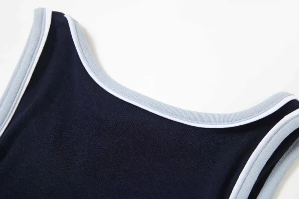 Rest & Recreation Rest & Recre-ation Beige Ribbed Vest-Top - 31