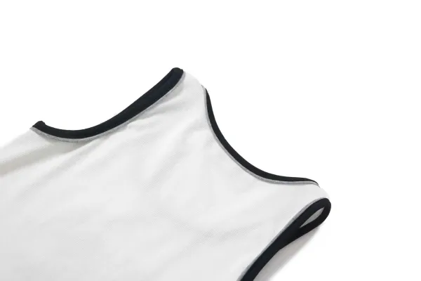 Rest & Recreation Rest & Recre-ation Beige Ribbed Vest-Top - 18