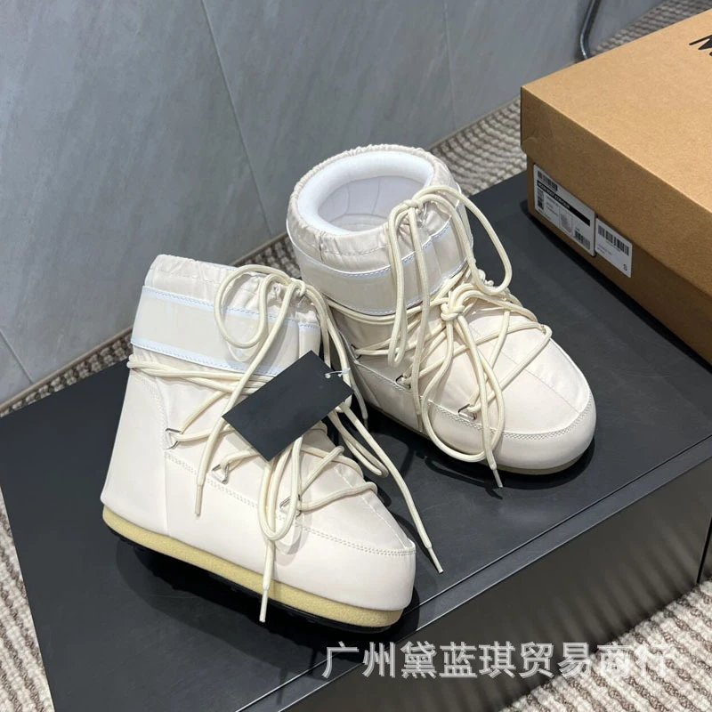 Moncler Genius x Off-White Moon Boot White Snow Boots