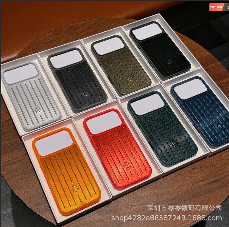 MMY Ribbed Aluminum-Effect Phone Case Silver Gray Phone-Case - 3