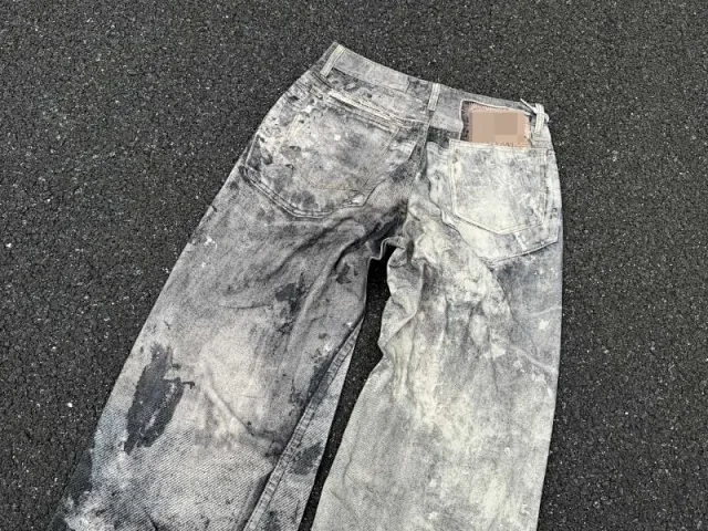 Unbranded Jeans Wide-Leg Chain Graphic product detail image 28