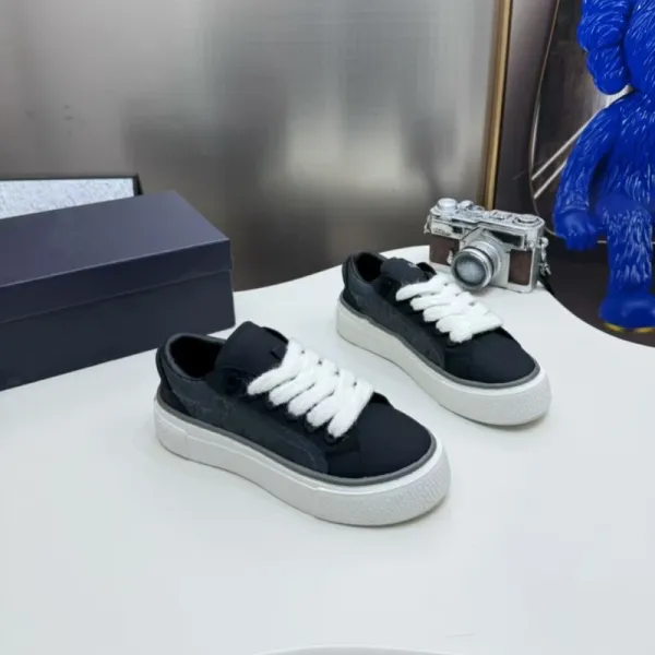 Off-White x Nike Dunk Low Brown and Blue Chunky Sneakers - 4