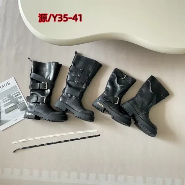 Dior x Maison Margiela Tabi-Inspired Buckle Boots Black Boots - 10