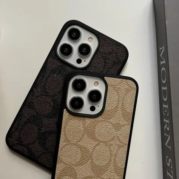 Coach Signature Canvas iPhone Case Beige Phone-Case - 9