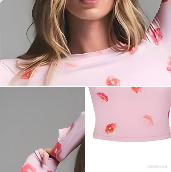 GRA Printed Cami Set Pink - 8