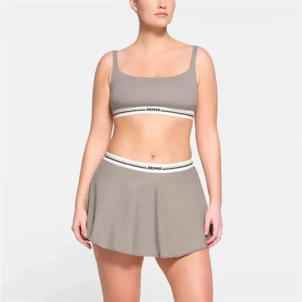 Skims Cotton-Covered Bralette White Underwear - 5