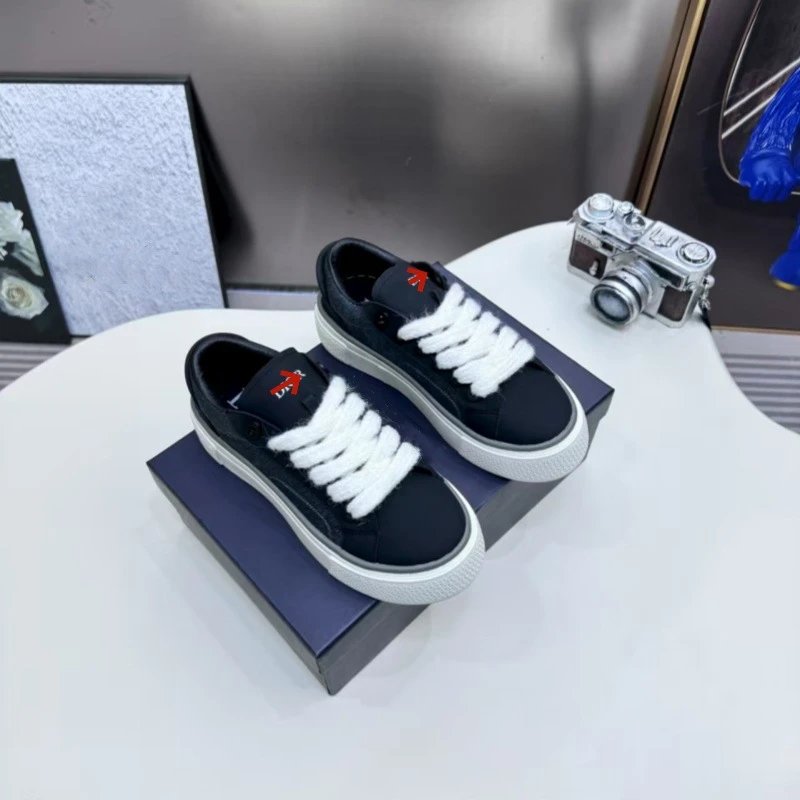Off-White x Nike Dunk Low Brown and Blue Chunky Sneakers - 5