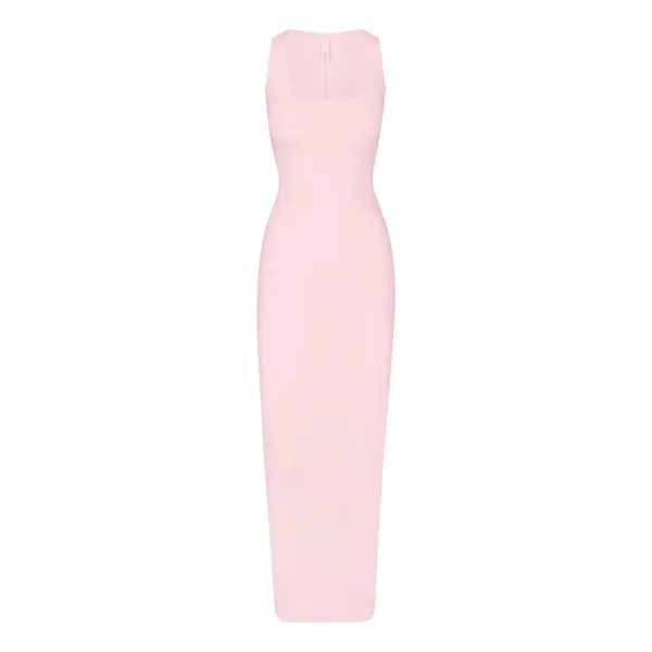White Sleeveless Bodycon Midi Dress - 11