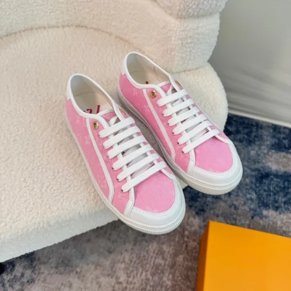 Louis Vuitton LV Trainer Pink Monogram Canvas Sneakers - 5