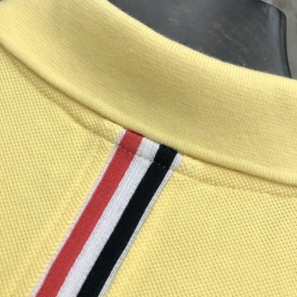Thom Browne Classic Four-Bar Stripe Gray Polo - 13