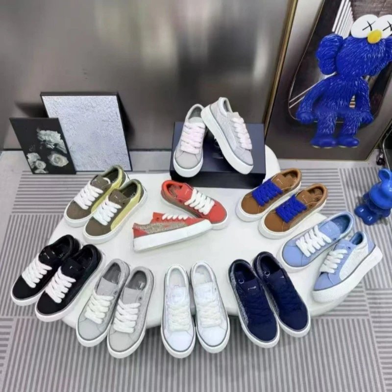 Off-White x Nike Dunk Low Brown and Blue Chunky Sneakers - 12