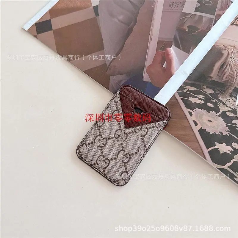 Gucci GG Marmont Card Holder Beige and Brown