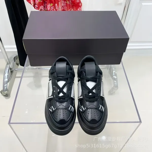 Valentino Garavani VLogo Strap Sneakers White Blue Sneakers - 4