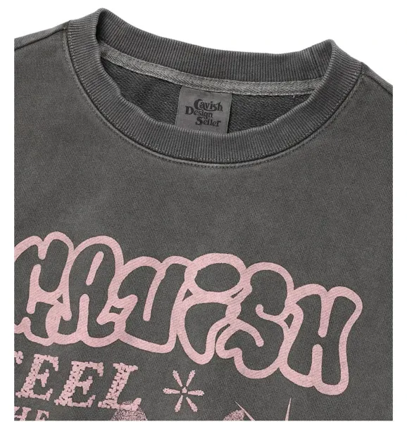 GRA Feel The Fun Cat Graphic Black Hoodie - 6