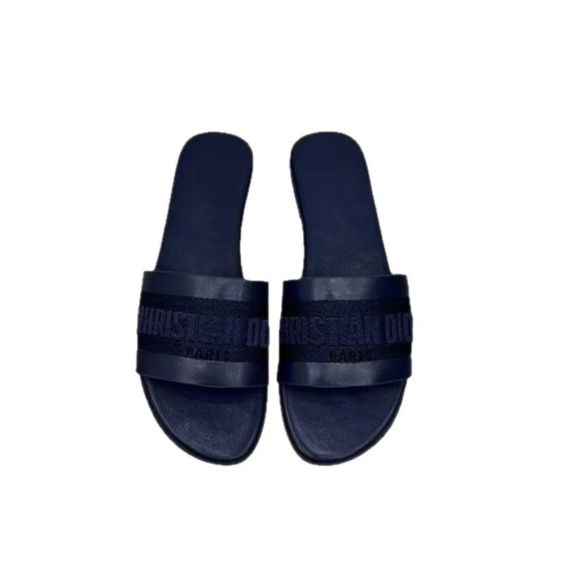 Dior Sandals Logo Strap Flat Slide image 5