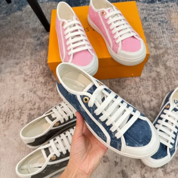 Louis Vuitton LV Trainer Pink Monogram Canvas Sneakers - 16