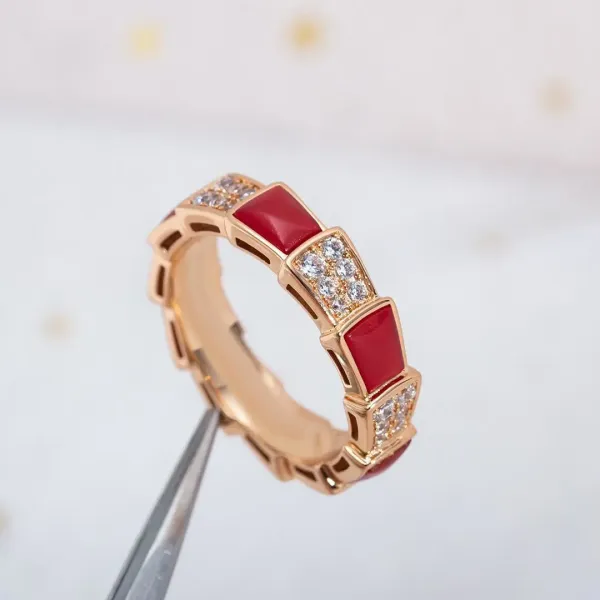 Bulgari Serpenti Viper Ring Silver and Gold Tone with Black Onyx and Diamonds - 11