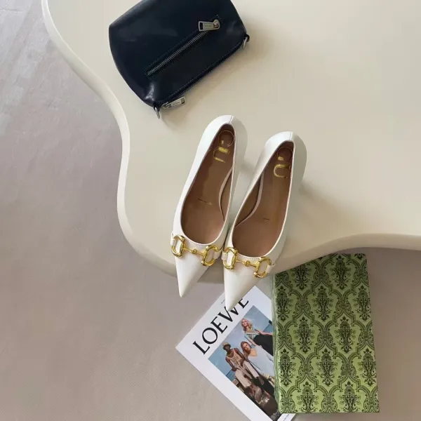 Gucci Horsebit 1955 Pointed-Toe Pumps Black Leather - 5