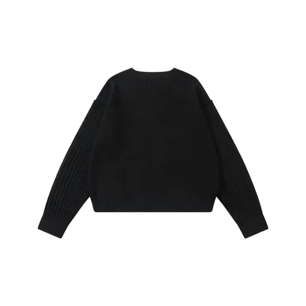 Maison Kitsuné Logo Knit Sweater Gray - 11