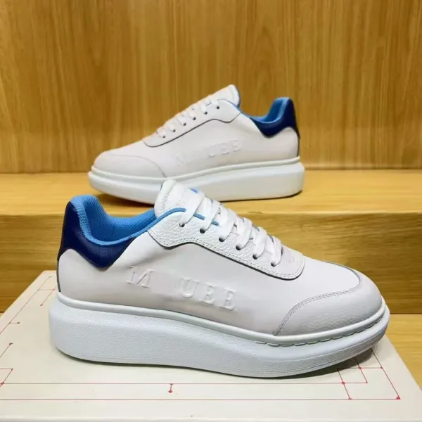 Alexander McQueen Oversized Sole Sneakers in Pale Pink and White - 11