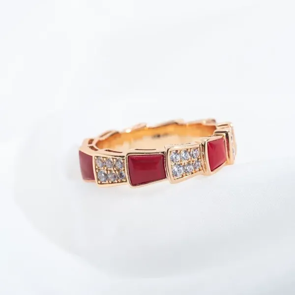 Bulgari Serpenti Viper Ring Silver and Gold Tone with Black Onyx and Diamonds - 12