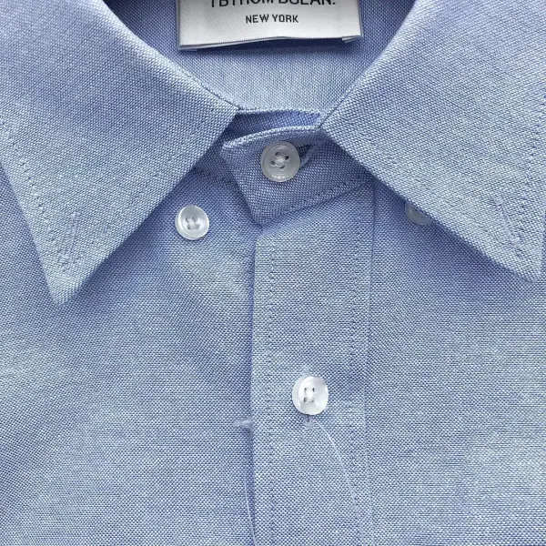 Thom Browne Classic Four-Bar Stripe White Shirt - 20