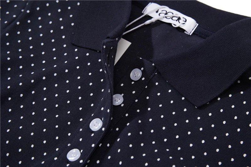 Aeae Polka Dot Gray Polo Shirt - 43