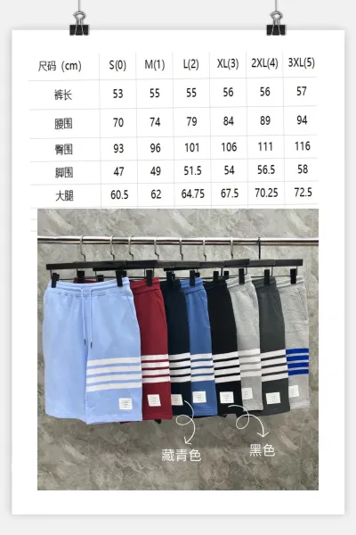 Thom Browne Four-Bar Stripe Black Sweatshorts - 2