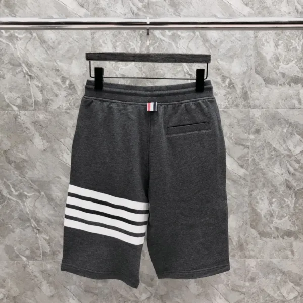 Thom Browne Four-Bar Stripe Black Sweatshorts - 18