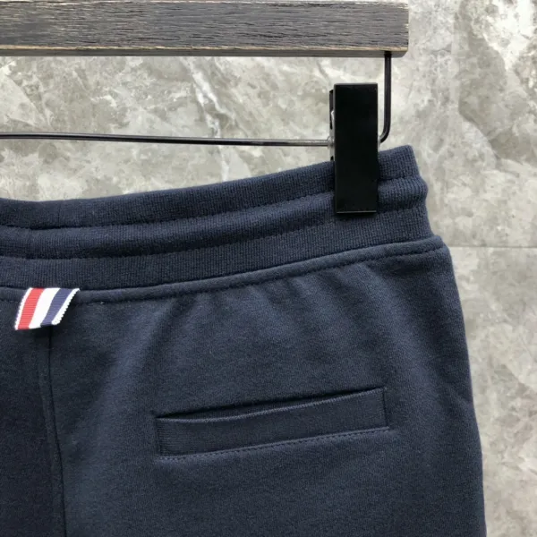 Thom Browne Four-Bar Stripe Black Sweatshorts - 28